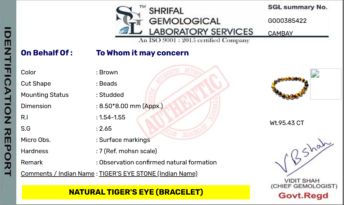Tiger Eye Bracelet